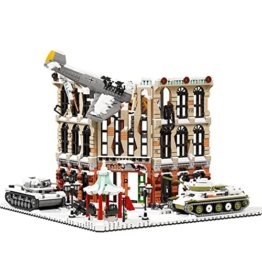 Reobrix Happy Build PG-12007 Diorama-Battle of Moscow Modellbausatz, MOC Klemmbausteine Militär WW2, Geschenkidee für Kinder und Erwachsene,Kompatibel mit Lego - 1