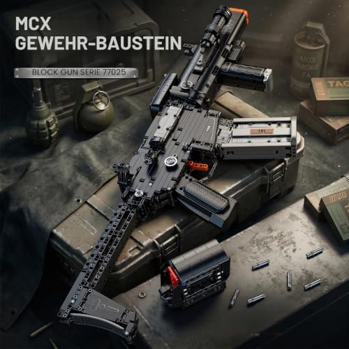 Reobrix MCX Klemmbausteine Set für Erwachsene 1:1 MCX Gewehr Modellbausatz - 2