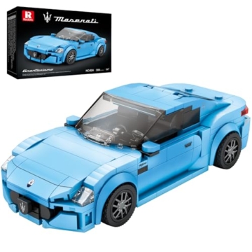 Reobrix Mini Sportwagen Baustein Spielzeug, Super Autos Modell Bauspielzeug, 824 Technik Supercars Fahrzeug Sammlung Heimdekor Puzzle Stamm Geschenke für Kinder Teenager Erwachsene - 1