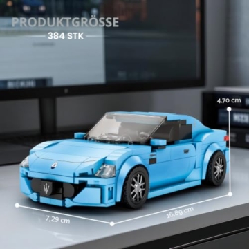 Reobrix Mini Sportwagen Baustein Spielzeug, Super Autos Modell Bauspielzeug, 824 Technik Supercars Fahrzeug Sammlung Heimdekor Puzzle Stamm Geschenke für Kinder Teenager Erwachsene - 5