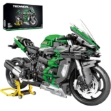Reobrix Motorrad H2 SX SE 1:5, 570 Technik Klemmbausteine Motorräder Modell für Erwachsene, Modellbausatz Auto mit Sprühlackierung für realistische Optik, Geschenke für ab 14 Jahren (2088 Stücke) - 1