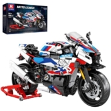 Reobrix Motorrad Spielzeug, 1000 RR Motorrad-Modell, Modellbausatz für Erwachsene 99040, Set als Geschenk zum Basteln für Männer und Frauen, als Home oder Büro Deko - 1