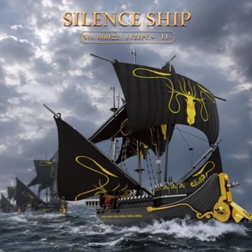 Reobrix Piratenschiff Bausteine Kits, MOC Black Pearl Schiffsmodell 66022 - 2