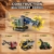 Reobrix RC Schaufelradbagger Klemmbausteine Set für Erwachsene, Ferngesteuerter Technik Radbagger mit Motor, 22017 Großer Baustellen Bagger Modellbausatz,City Baustelle Bulldozer Spielzeug,3970 Teile - 7