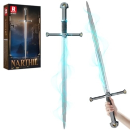 Reobrix Schwertbausätze für Erwachsene, Cooles Narthil 99024 Sammlerstück zum Bauen und Ausstellen, Cosplay-Spielzeugschwert im Anime-Stil, Jungen und Mädchen ab 14 Jahren - 1