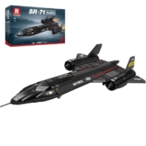 Reobrix SR-71 Blackbird Aufklärungsjet Bauset, 33041 Militärflugzeug-Bausätze, Deko oder Sammlung, Flugzeug-Spielzeuggeschenke für Kinder 14+, Erwachsene und Militärfans (1775+ Stücke) - 1