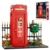 Reobrix Telefonzelle Baustein Set für Erwachsene mit LED Beleuchtung, 66609 Londoner Wahrzeichen Rote Telefonzelle im Vintage Stil, Retro Britische Telefonzelle Bausatz Bauspielzeug（1707 Teile） - 1