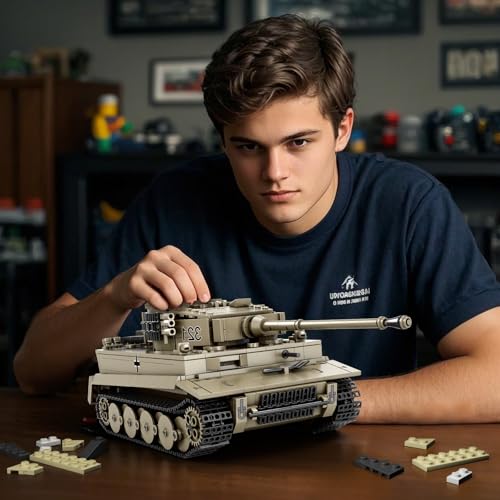 Reobrix Tiger I Panzer (Set 77031) Geschenk für Männer