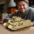 Reobrix TOG II Panzer Bausatz für Erwachsene, Modellbausatz aus Klemmbausteinen Militär, Lizenzierte World of Tanks, WW2 Militärisches Britisches Tank Bauset Bausteine Set 77032 (1427 Teile) - 6