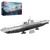 Reobrix U-Boot Bausteine Set 33050, Militär U-Boot Modellbausatz für Erwachsene, WW2-Sammlerstück Schlachtschiff Klemmbausteine Armee-Spielzeuggeschenke für Männer und Militärfans（3660+ Teile） - 1