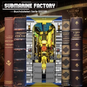 Reobrix U-Boot Fabrik U-Boot 66038 - Erwachsene Modellbausteine Design Beleuchtetes Bauset Spielzeug Geschenk für Erwäge, Männer und Militärfans - 2