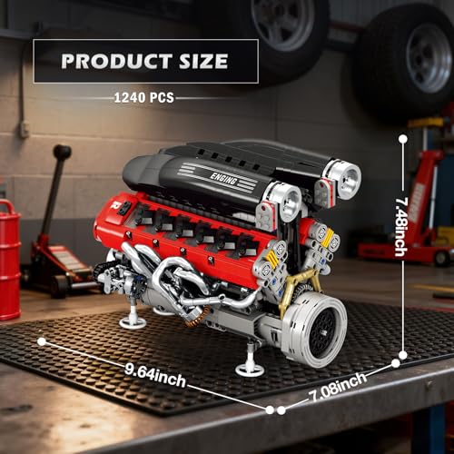 Reobrix V12 Motorenbausatz – Technik 33016 Maße