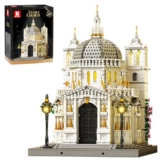 Reobrix Venedig Kirchen Baustein Set für Erwachsene mit Beleuchtung, 55014 Venedig Architektur Modell der Kirche Santa Maria Della Salute, Sammlerstück und Bauspielzeug für Erwachsene (4270 Teile) - 1