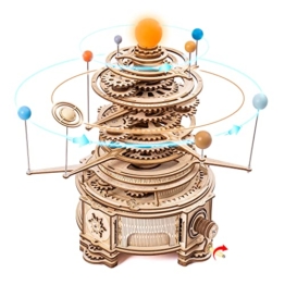 ROBOTIME 3D Holzpuzzle Sonnensystem Modellbausätze für Erwachsene zum Bauen Holz Puzzle Modellbausatz - 1