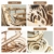 ROKR Kugelbahn Bausatz Murmeln holzbausatz Holzpuzzle für Kinder und Erwachsene (Waterwheel Coaster) - 3