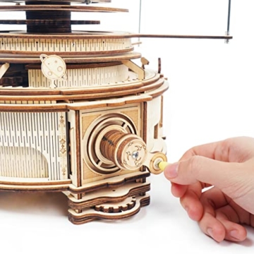 ROKR Sonnensystem 3D Holzpuzzle Erwachsene, STEM 3D Puzzle Modell Schreibtischdekoration Geschenk für Männer Frauen(ST001) - 5