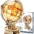 RoWood 3D Puzzle Holz Leuchtender Globus Modellbau mit LED, DIY 3D Holzpuzzle Weltkugel Modellbausatz Bastelsets für Erwachsene, Bastelset Geschenk zum Geburtstag/Weihnachten - 1