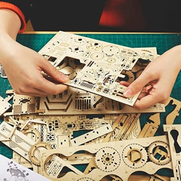 RoWood 3D Puzzle Rennwagen Modellbau Auto aus Holz - DIY Holzpuzzle Modellbausatz Basteln für Erwachsene und Kinder - Geschenke für Männer und Frauen - 8