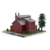 Sägewerk Power House Modul Bausteine Set, 3285 Teile Minifig Maßstab Eisenbahn Erweiterbares Zugmodell Modul für Schienen, DIY Klemmbausteine Modellbau für Erwachsene, MOC-189811 - 4