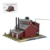 Sägewerk Power House Modul Bausteine Set, 3285 Teile Minifig Maßstab Eisenbahn Erweiterbares Zugmodell Modul für Schienen, DIY Klemmbausteine Modellbau für Erwachsene, MOC-189811 - 1