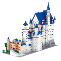 Schloss Neuschwanstein Modular House Building Blocks 11810 Clip Princess Castle Mini Building Blocks Modular Building Micro Diamond Particles Office Decorations Birthday Gifts Kompatibel mit Lego - 1