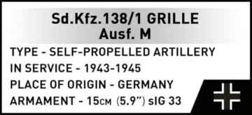COBI Grille Sd.Kfz. 138 Sturmgeschütz Panzerkampfwagen 38(t)