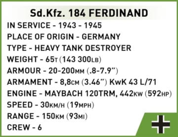 COBI Sd.Kfz. 184 Ferdinand (COBI-2583)