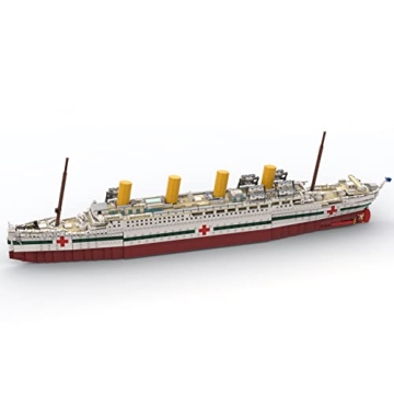 SEGNO Britannic Bausteine Schiff Bausatz, 3445 Teile Technik Schiff Modell Bauset, Kompatibel mit Lego-Entworfen und autorisiert von bru_bri_mocs