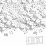 Simba 104114119 - Blox, 1000 weiße Bausteine für Kinder ab 3 Jahren, 4er Steine, im Karton, vollkompatibel mit vielen anderen Herstellern