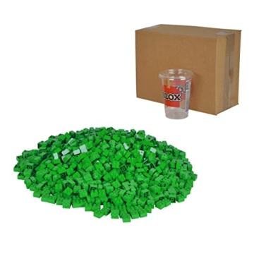 Simba 104114552 - Blox, 1000 grüne Bausteine für Kinder ab 3 Jahren, 4er Steine, im Karton, hohe Qualität, vollkompatibel mit vielen anderen Herstellern - 2