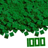 Simba 104114552 - Blox, 1000 grüne Bausteine für Kinder ab 3 Jahren, 4er Steine, im Karton, hohe Qualität, vollkompatibel mit vielen anderen Herstellern - 1