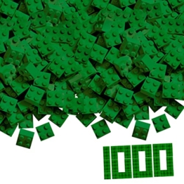 Simba 104114552 - Blox, 1000 grüne Bausteine für Kinder ab 3 Jahren, 4er Steine, im Karton, hohe Qualität, vollkompatibel mit vielen anderen Herstellern - 1