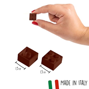 Simba 104114553 - Blox, 1000 braune Bausteine für Kinder ab 3 Jahren, 4er Steine, im Karton, hohe Qualität, vollkompatibel mit vielen anderen Herstellern - 3