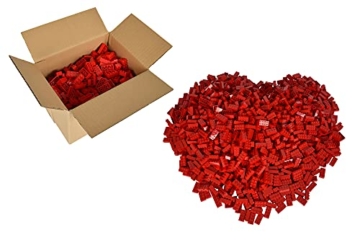 Simba 104118922 - Blox, 500 rote Bausteine für Kinder ab 3 Jahren, 8er Steine, im Karton, vollkompatibel mit vielen anderen Herstellern - 4
