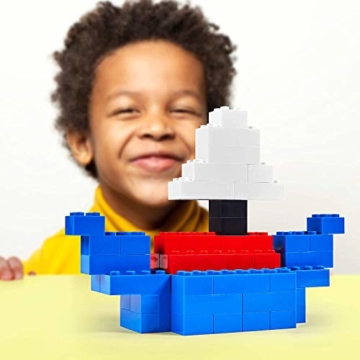 Simba 104118922 - Blox, 500 rote Bausteine für Kinder ab 3 Jahren, 8er Steine, im Karton, vollkompatibel mit vielen anderen Herstellern - 5