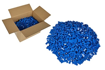 Simba 104118925 - Blox, 500 blaue Bausteine für Kinder ab 3 Jahren, 8er Steine, im Karton, vollkompatibel mit vielen anderen Herstellern - 4