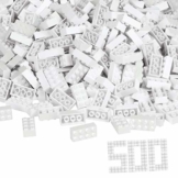 Simba 104118930 - Blox, 500 weiße Bausteine für Kinder ab 3 Jahren, 8er Steine, im Karton, vollkompatibel mit vielen anderen Herstellern