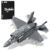 Sluban Flugzeug F-35B Kampfjet Klemmbausteine, 1:44 Lightning II Fighter Militär Jet Modell Bausteine Set-Inklusive Ausstellungsständ, Geschenke für Jugendliche or Erwachsene, 705 Teile - 1