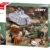 Sluban Historisches Militär-Bauset, Panzer 19,2 cm und Artilleriegeschütz 17,4 cm, mit Minifiguren und Zubehör, M38-B1295, Orange, Lila, Weiß, Gold - 1