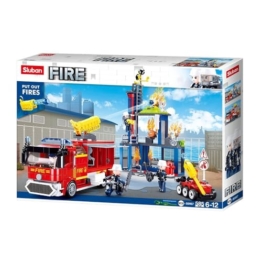 Sluban Klemmbausteine Feuerwehr Übungsgelände (585 Teile) - 1