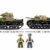 Sluban Klemmbausteine M38-B0711 SL95581, WWII - Mittlerer Ital. Panzer (463 Teile) B0711, Spielset , Klemmbausteine, Soldaten, mit Spielfigur, Army WWII - 2