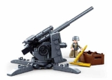 Sluban Klemmbausteine M38-B0852, WWII - Deutsche Flak Acht-Acht (115 Teile) [B0852], Spielset , Klemmbausteine, Soldaten, mit Spielfigur, Army WWII, bunt - 1