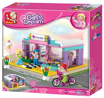 Sluban Klemmbausteine SL95296, Schönheitssalon (243 Teile) [M38-B0526], Spielset, Klemmbausteine, Girls Dream, mit Spielfigur, Mädchenträume, bunt - 8