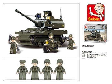 Sluban SL93889, Panzer I (258 Teile) [M38-B9800], Spielset, Klemmbausteine, Soldaten, mit Spielfigur, Army, bunt - 2