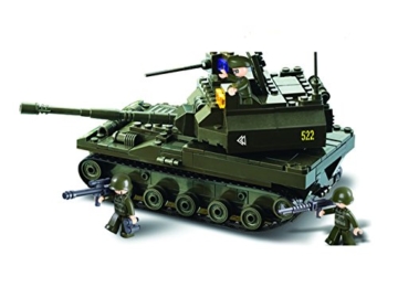 Sluban SL93889, Panzer I (258 Teile) [M38-B9800], Spielset, Klemmbausteine, Soldaten, mit Spielfigur, Army, bunt - 4