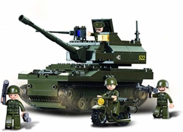 Sluban SL93889, Panzer I (258 Teile) [M38-B9800], Spielset, Klemmbausteine, Soldaten, mit Spielfigur, Army, bunt - 1