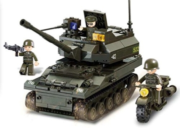 Sluban SL93889, Panzer I (258 Teile) [M38-B9800], Spielset, Klemmbausteine, Soldaten, mit Spielfigur, Army, bunt - 6