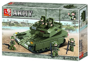Sluban SL95130, Panzer III (355 Teile) [M38-B0305], Spielset , Klemmbausteine, Soldaten, mit Spielfigur, Army, bunt - 7