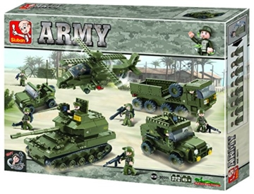 Sluban SL95137, Landstreitkräfte Set II (996 Teile) [M38-B0311], Spielset , Klemmbausteine, Soldaten, mit Spielfigur, Army - 21