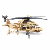 Sluban SL95279, Mehrzweckhubschrauber (439 Teile) [M38-B0509], Spielset , Klemmbausteine, Soldaten, mit Spielfigur, Army, beige - 1